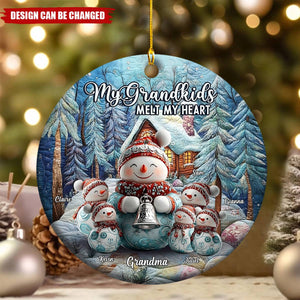 Sweet Grandma β Personalized Merry Christmas Ornament