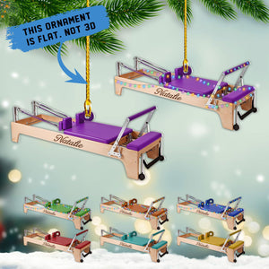 Personalized Pilates Equipment Xmas Ornament, Pilates Art, Colleague Gifts, Pilates Equipment Ornament
