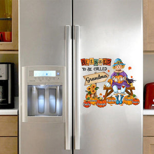 Personalized Gift For Grandma Blessed To Be Called Grandma Fall Decal