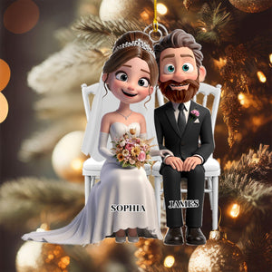 Wedding Couple Acrylic Ornament- Personalized Gifts For Couple