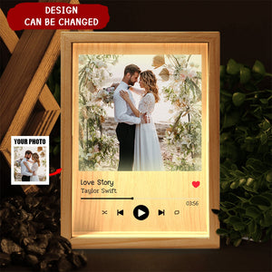 Favorite Song Title - Personalized Photo Frame Light Box