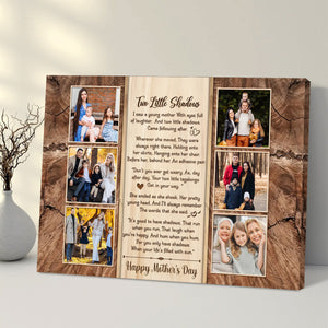 Meaningful Poem Gift For Mom, Custom Photo Canvas