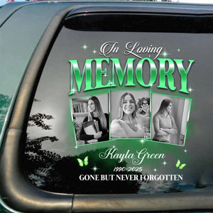 Custom Photo In Loving Memory Sympathy Gift Loss Of Loved One - Personalized Photo Memorial Decal