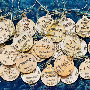 Personalized Names of Jesus Ornament