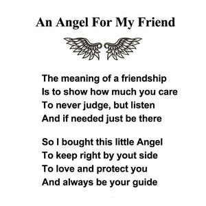 Protection Angel Personalized Guardian Angel Keychain, Best Friend Gift Idea
