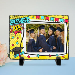 Personalized Graduation Stone With Stand,Graduation Photo Frame, Graduation Gift Idea