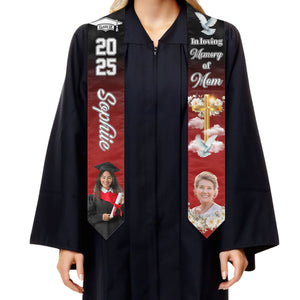 Custom Memorial Graduation Stole - Personalized In Loving Memory Keepsake