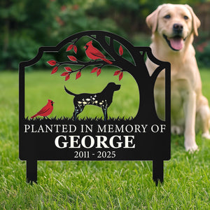 Where Memories Blossom Forever - Personalized Metal Garden Stake