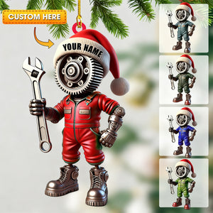 Mechanic, Home Decor, Christmas Ornament, Personalized Ornament