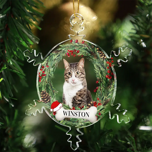 You Always In My Heart - Personalized Photo Snowflakes Shaped Glass Ornament