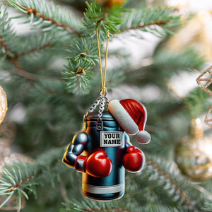 Boxing Custom Christmas Acrylic Ornament, Gifts For Boxing Fans, Christmas Tree Decor