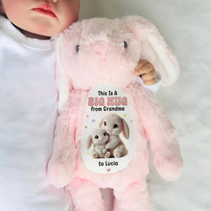 A Sweet Hug From Nana - Personalized Custom Easter Bunny Plush Gift For Family Members