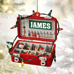 Merry Fishmas - Personalized Acrylic Fishing Ornament