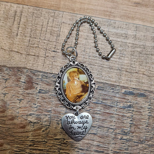 Personalized Memorial Rearview Mirror Charm,Memorial Car Ornament