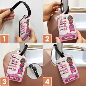 Personalized Luggage Tag - Just A Girl Boy Who Loves Traveling - Birthday Gift For Friends, Vacation Lovers