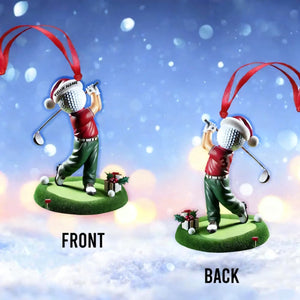 Custom Name Golf Ornament, Golf Lover Christmas Gift