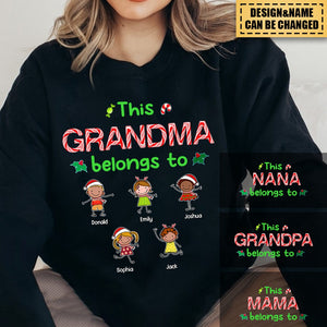 Personalized Grandpa Grandma Christmas Sweatshirt