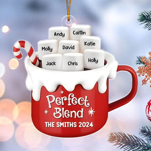 Perfect Blend - Family Personalized Ornament - Christmas Gift For Family Members