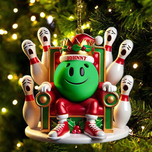 Personalized Bowling Acrylic Ornament Christmas Gift