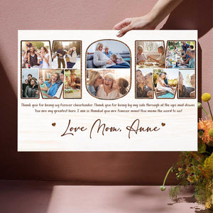 Happy Mother's Day! Personalized Mom Photo Canvas, Custom Photo Collage Wall Art