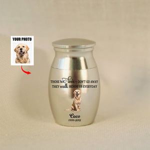 Personalized Memorial Upload Photo Small Urn For Human Ashes ,Pet Memorial Urn - Small Ashes Keepsake