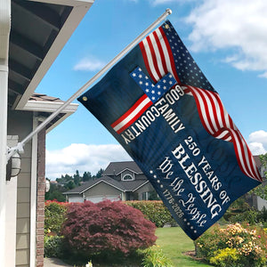 We The People American Flag, 250 Years Blessing 1776 2026 Grommet Flag
