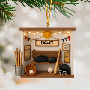 Baseball Bedroom Personalized Home Decor Ornament