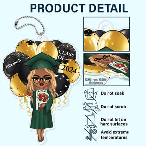 Personalized Acrylic Ornament - Graduation Memory Hanger With Your Photo - Gift For Friends, Children