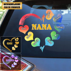 Personalized Grandma Mom Sweet Heart Decal