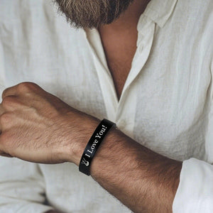 Personalized Memorial Bracelet with Custom Photo & Engraving – "In Loving Memory" Gift