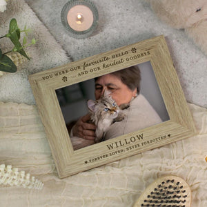 Personalised Pet Memorial Photo Frame