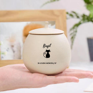 Personalized Pet Cremation,Pet Paw Urn Cat with Name and Date