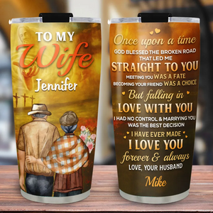 Marrying You Was The Best Decision - Personalized Custom Tumbler Gift For My Wife