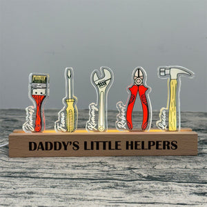 Personalized Daddy’s Little Helpers Lamp&Decor