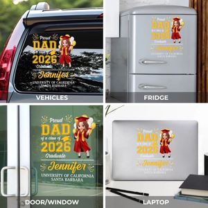 Custom Decal - Personalized Graduation Gifts For Him, Her - Go Where Your Dreams Take You