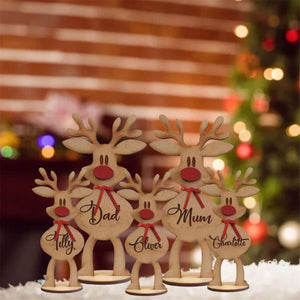 Personalized Freestanding Reindeer Table Decoration