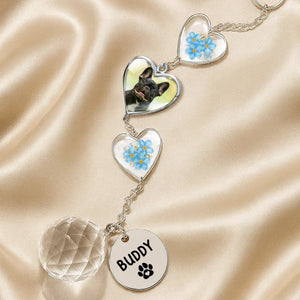 Photo Memorial Crystal Suncatcher - Personalized Pet Memorial Sympathy Gifts For Dogs, Cats
