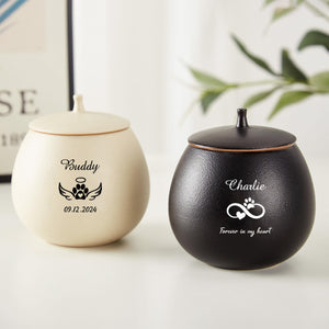 Personalized Pet Cremation,Pet Paw Urn Cat with Name and Date
