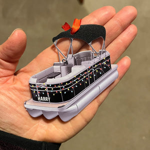 Pontoon Boat Personalized Ornament For Pontoon Lover