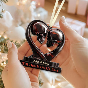 Personalized Anniversary Wedding Ornament Gifts For Husband And Wife, Him And Her - Love Outlasts Time