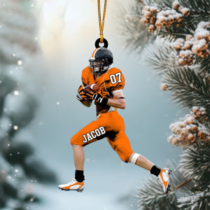 Custom Name Number & Design Personalized American Football Acrylic Ornament