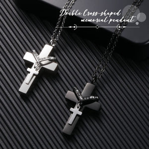 Eternal Embrace Memorial Cross Urn Necklace
