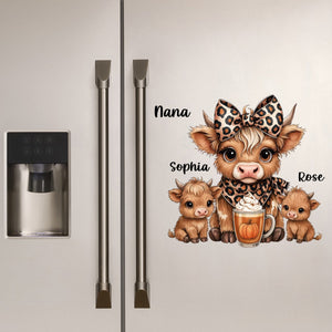 This Mama Grandma Loves Her Herds – Personalized Highland Cow Family Decal