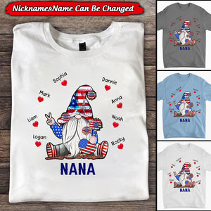 Personalized Nana Family Kid Name T-Shirt