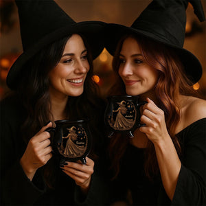 Custom Ceramic Cauldron Coffee Mug - Personalized Halloween Witchy Gifts