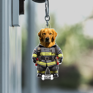 Personalized Photo Cute Dog Cat Acrylic Keychain Gift For Dog Lovers Cat Lovers