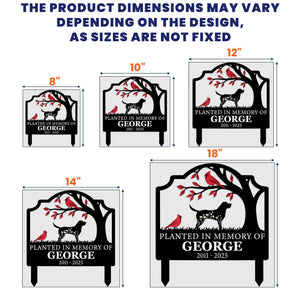 Where Memories Blossom Forever - Personalized Metal Garden Stake