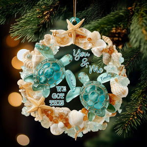 You & Me We Got This - Personalized Turtle Acrylic Ornament