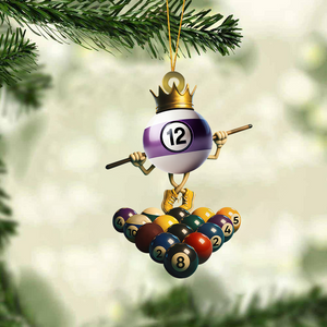 Personalized Kings Of Billiards Christmas Ornament