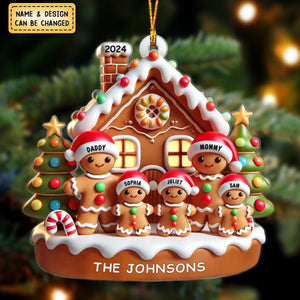Themed Family And House Feature Personalized Acrylic Ornament